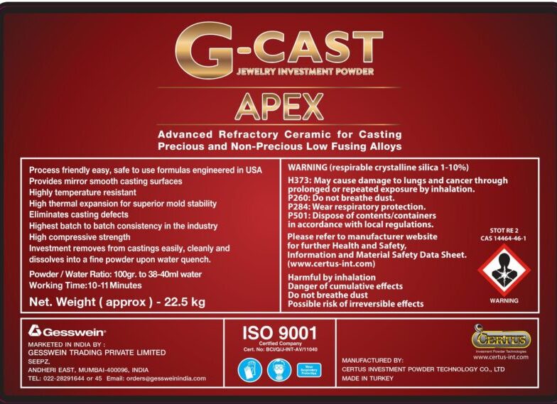 G cast Apex powder